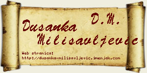 Dušanka Milisavljević vizit kartica
